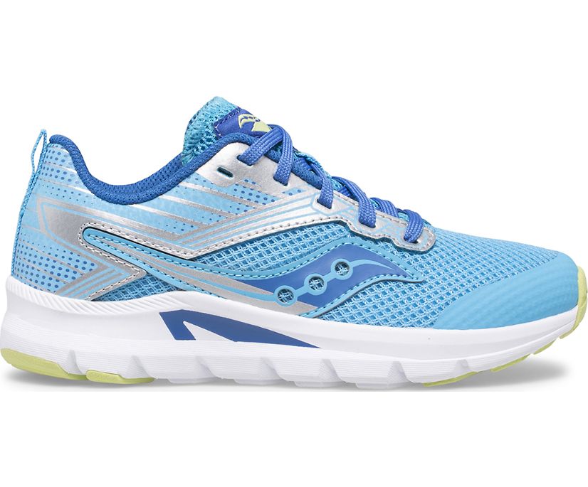 Kids' Saucony Axon Sneakers Blue / Silver | Singapore 829VRWD